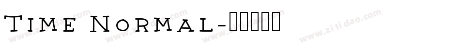 Time Normal字体转换